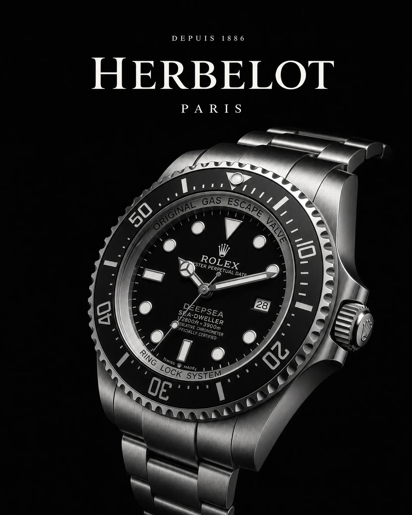 RLX Sea-Dweller Acier Oystersteel - HERBELOT Paris